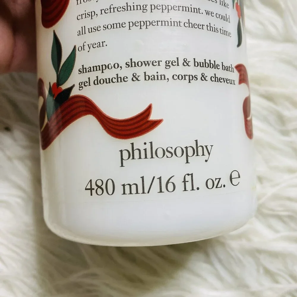 Philosophy Shampoo Shower Gel Bubble Bath Cane 16 oz New